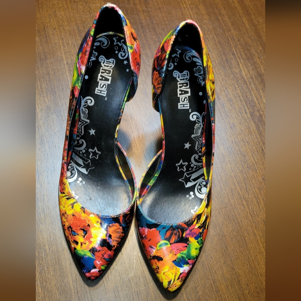 Brash Floral High Heels